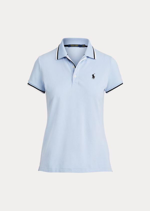 Camisa Polo Ralph Lauren Mujer Azules - Tailored Fit Golf - JZTOW8516